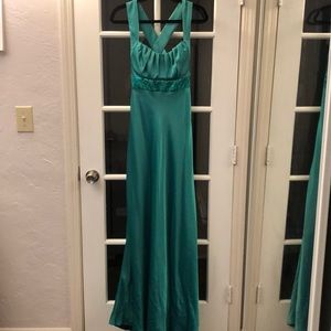 Teal/Aqua Evening Gown